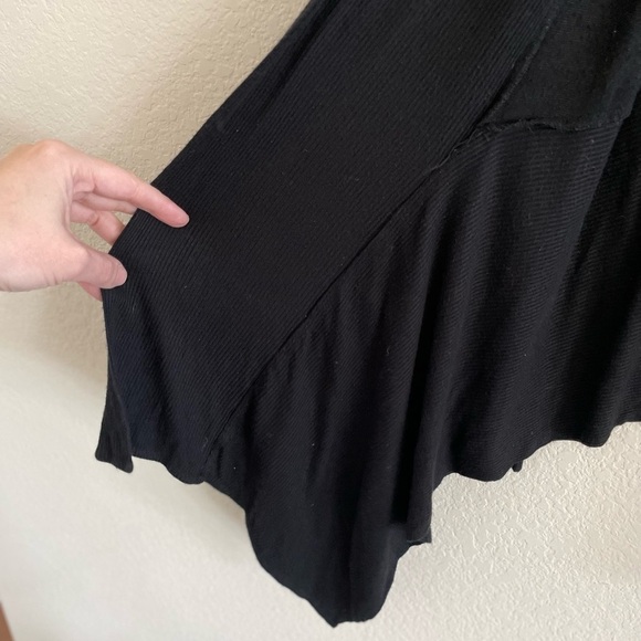 Cache Women Cardigan Large Black Vintage Lagenlook Asymmetrical Contemporary - Picture 7 of 13